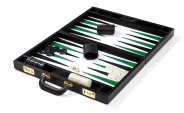 Leather Backgammon Set in Black (3)