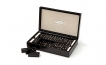 Swarovski Crystal Dominoes in Black Alligator Case