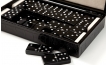 Swarovski Crystal Dominoes in Black Alligator Case